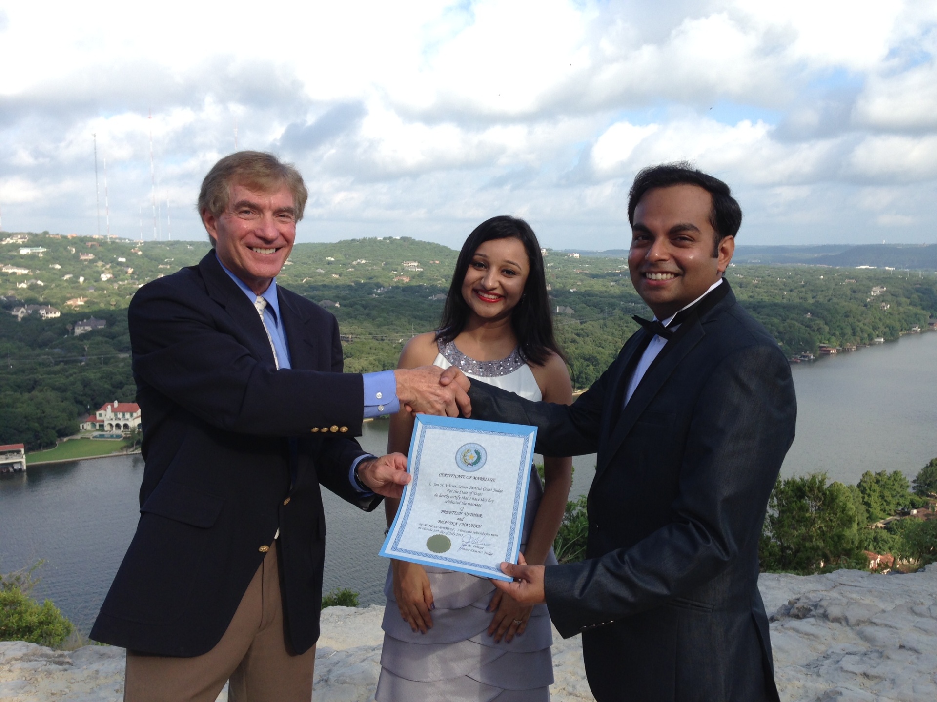 Overlooking Lake Austin at Mount Bonnell